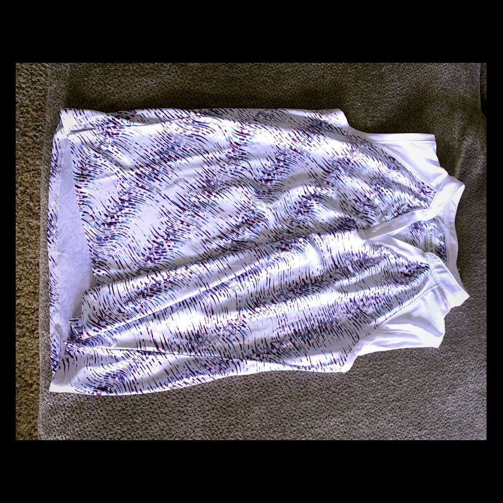 Pebble beach collarless sleeveless golf shirt